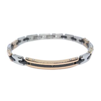Bracciale Zancan in Acciaio con Zircone - Hiteck - EHB215