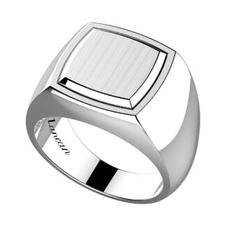 Anello Zancan in Argento con Placca Satinata - Classic Rings - EXA234