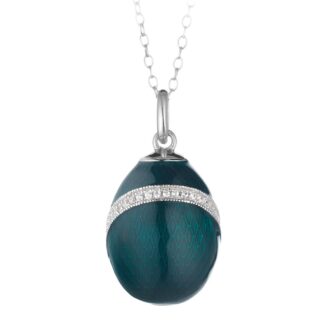 Ciondolo Tatiana Fabergé in Argento e Smalto con Zirconi - Anastasija - P23999GRS