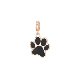 Charm Rosato in Argento e Smalto - I Love My Human - Storie - RZ121
