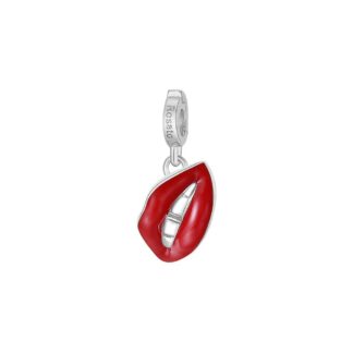 Charm Rosato in Argento e Smalto con Bocca - Storie- RZ126R