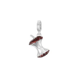 Charm Rosato in Argento e Zirconi Mela Morsicata - Storie - RZ130R