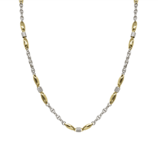 Collana Zancan in Oro Giallo e Bianco con Diamanti - Eternity Gold - EC640BG