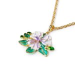 Collana Isola Bella in Argento e Smalti | Fiore di Cappero - Giardino Segreto - 20000570