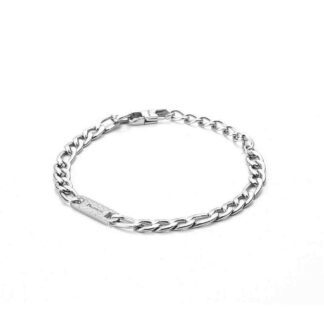 Bracciale 4US in Acciaio con Texture - White Texture - 4UBR3259