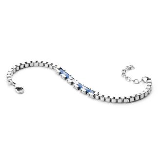 Bracciale 4US in Acciaio e Ceramica con Catena - Central Ceramic - 4UBR3316