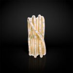 Anello 7 Fili in Oro Giallo 18kt con Diamanti - Leda Collection - AN101GBT