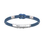 Bracciale Zancan in Kevlar con Inserti in Argento e Oro - Regata - EXB475