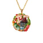 Collana Isola Bella in Argento e Smalti | 4 Elementi - Isola Vulcanica - 20000361