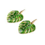 Orecchini Isola Bella in Argento e Smalto | Monstera - Giardino Segreto - 20000367