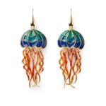 Orecchini Isola Bella in Argento e Smalto | Medusa - Luce d'Estate - 20000369