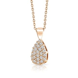 Collana Mey in Oro Rosa con Diamanti Goccia - CDMEY GCS-DR