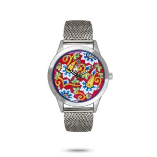 Orologio Solo Tempo Mizzica in Acciaio - Il Fiore Blu - MC109