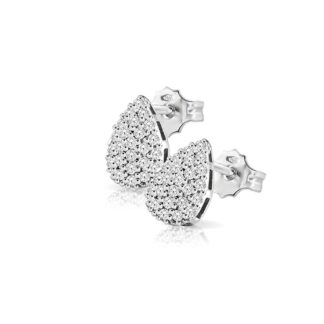 Orecchini Mey in Oro Bianco con Diamanti Goccia - ORMEY GCS-DW