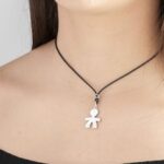 Ciondolo Le Bebè Bimbo in Oro Bianco - I Classici - LBB002