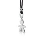 Ciondolo Le Bebè Bimbo Oro bianco e Diamante - I Diamantini - LBB009-N