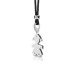 Ciondolo Le Bebè Bimba in Oro bianco con Diamante - I Diamantini - LBB010-N