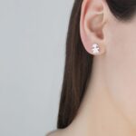 Orecchini Le Bebè Bimba in Oro Bianco - i Classici - LBB053-N