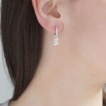 Orecchini Le Bebè Bimba in Oro Bianco con Diamanti - I Pavè - LBB059