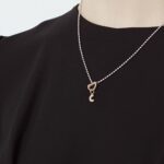 Charm Le Bebè in Oro Rosa e Argento con Lettera C - Lock Your Love - LBB170-C