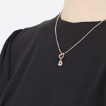 Charm Le Bebè in Oro Rosa e Argento con Lettera D - Lock Your Love - LBB170-D