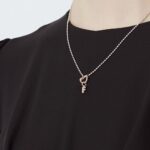 Charm Le Bebè in Oro Rosa e Argento con Lettera F - Lock Your Love - LBB170-F