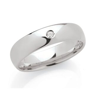 Fede Artlinea in Oro Bianco con Diamante - Forever - ADF039P-LB