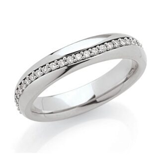 Fede Artlinea in Oro Bianco con Diamanti - Forever - ADF302-LB