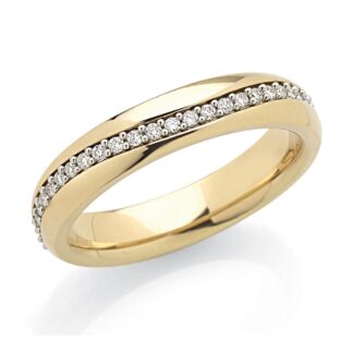 Fede Artlinea in Oro Giallo con Diamanti - Forever - ADF302-LN