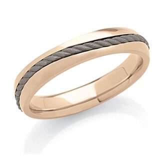 Fede Artlinea in Oro Rosa e Titanio - Forever - ADF303TT-LR