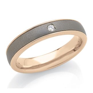Fede Artlinea in Oro Rosa e Titanio con Diamante - Forever - ADF331TT-SR