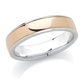 Fede Artlinea in Oro Bianco e Rosa - Forever - ADF350-LK