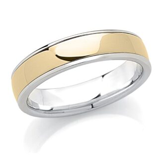 Fede Artlinea in Oro Bianco e Giallo - Forever - ADF350-LN