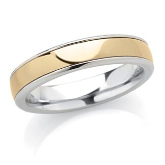 Fede Artlinea in Oro Bianco e Giallo - Forever - ADF352-LN