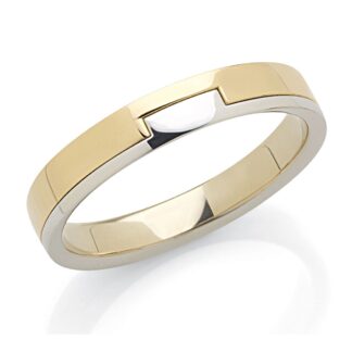 Fede Artlinea in Oro Giallo e Bianco - Forever - ADF370-LN