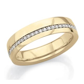 Fede Artlinea in Oro Giallo con Diamanti - Forever - ADF392-LN