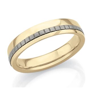Fede Artlinea in Oro Giallo e Titanio - Forever - ADF393TT-LG
