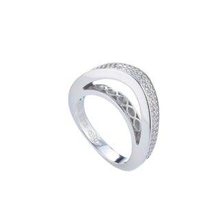 Anello Tatiana Fabergé in Argento con Zirconi - Ekaterina - EKR42W
