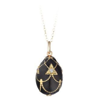 Collana Tatiana Fabergé in Argento e Smalto con Zirconi - Peter Carl - F003B