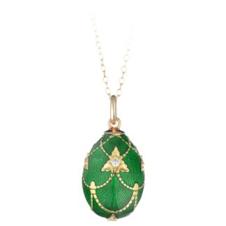 Collana Tatiana Fabergé in Argento e Smalto con Zirconi - Peter Carl - F003GR
