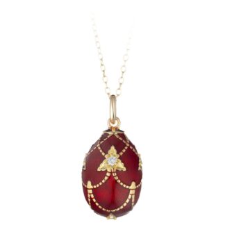 Collana Tatiana Fabergé in Argento e Smalto con Zirconi - Peter Carl - F003R