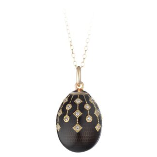 Collana Tatiana Fabergé in Argento e Smalto con Zirconi - Peter Carl - F006B