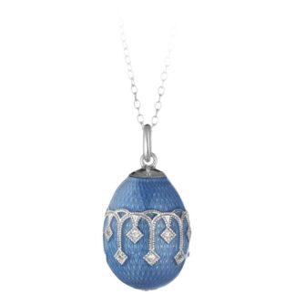 Collana Tatiana Fabergé in Argento e Smalto con Zirconi - Peter Carl - F015MBS