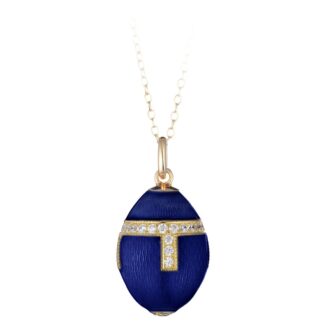 Collana Tatiana Fabergé in Argento e Smalto con Zirconi - Peter Carl - F016DB