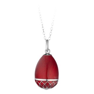 Collana Tatiana Fabergé in Argento e Smalto con Zirconi - Peter Carl - F023RS