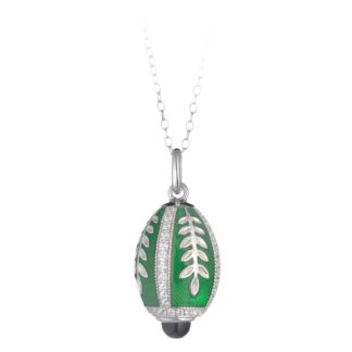 Collana Tatiana Fabergé in Argento e Smalto con Zirconi - Peter Carl - F024GRS