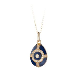 Collana Tatiana Fabergé in Argento e Smalto con Zirconi - Peter Carl - F050DB
