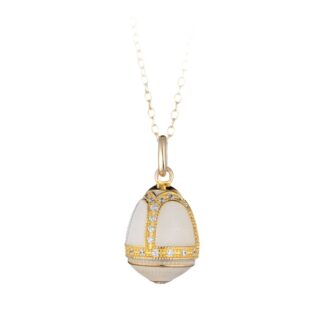 Collana Tatiana Fabergé in Argento e Smalto con Zirconi - Peter Carl - F055W