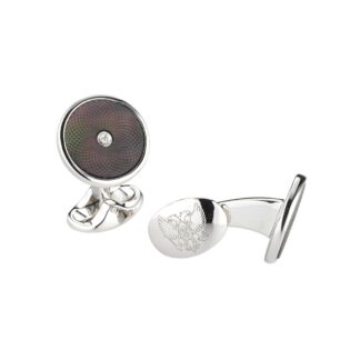 Gemelli Tatiana Fabergé in Argento con Diamante - Moika - MOCL03W