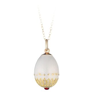 Collana Tatiana Fabergé in Argento e Smalto con Zirconi - Peter Carl - P01482W